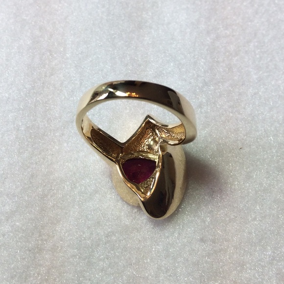 FINAL SALE PRICE 14K YG Pink Tourmaline, AAA Opal & Diamond Ring - Picture 4 of 4