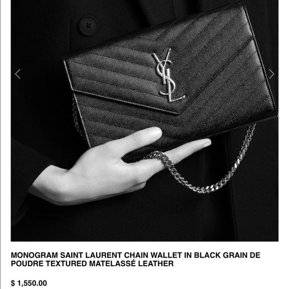 YSL Saint Laurent Chain Wallet Crossbody - Picture 4 of 4