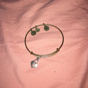 Gold Alex and ani heart key to my heart