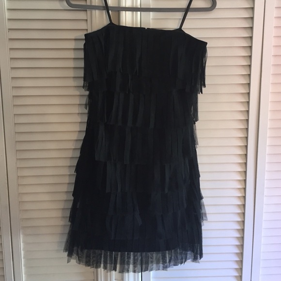 Fun & flirty size 4, Ann Taylor fringe strapless