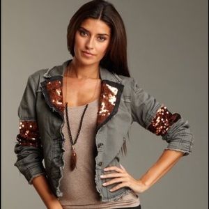 Da-Nang Sequin Military Army Jacket