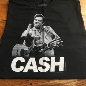 Black Johnny Cash Men's Tee Shirt