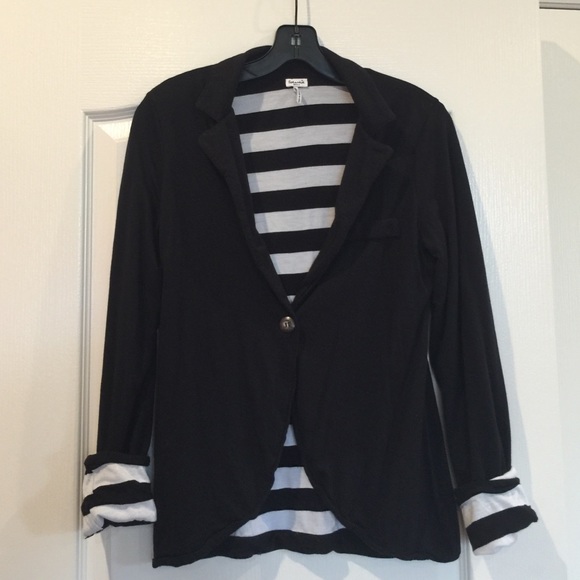 Splendid jersey blazer with contrast lining