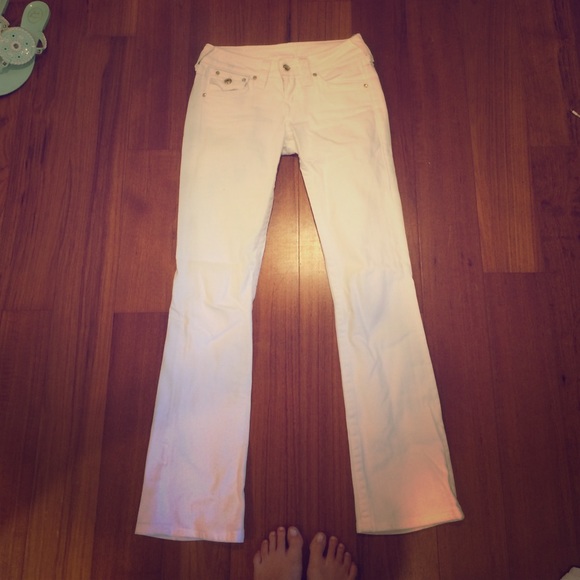 True Religion white jeans size 27