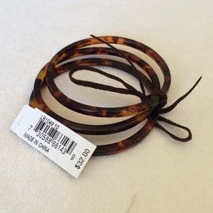 Faux tortoise shell 3 bracelets Lauren