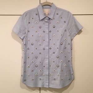 LAST DAY!!! J.Crew Collection embellished shirt