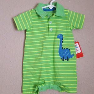 New collared dinosaur onsie