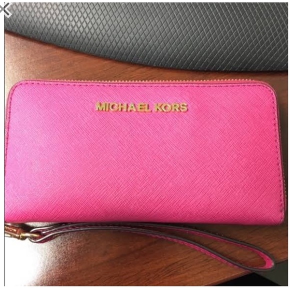 hot pink mk wallet