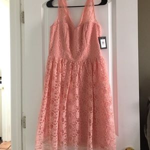BNWT Modcloth Pink Lace Dress Size 10