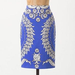 Anthropologie pencil skirt by Yoana Baraschi.