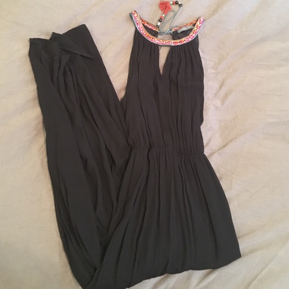 Black Halter Maxi Dress