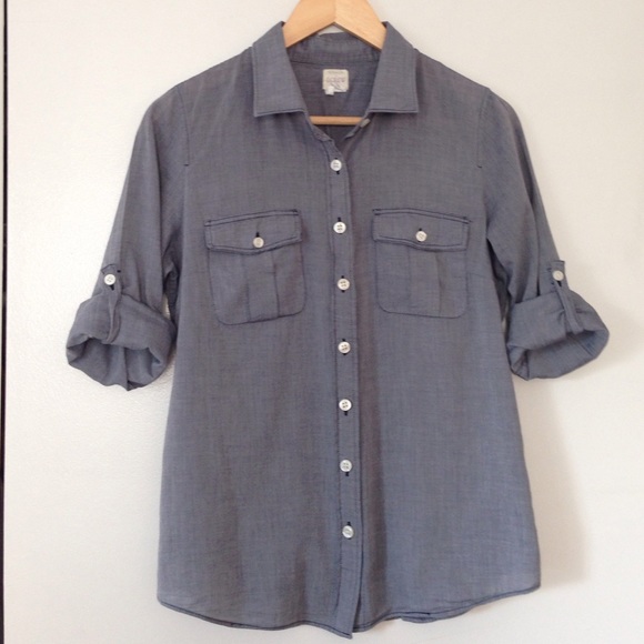 J. Crew Chambray Shirt Size S.