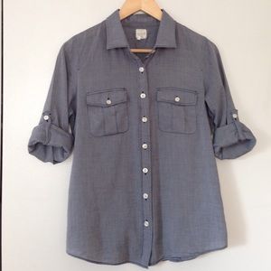 J. Crew Chambray Shirt Size S.