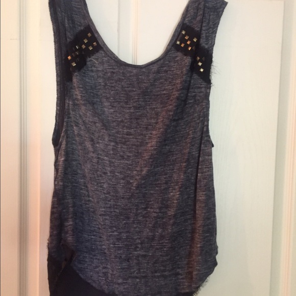 Free people top with metal embellishments so cute