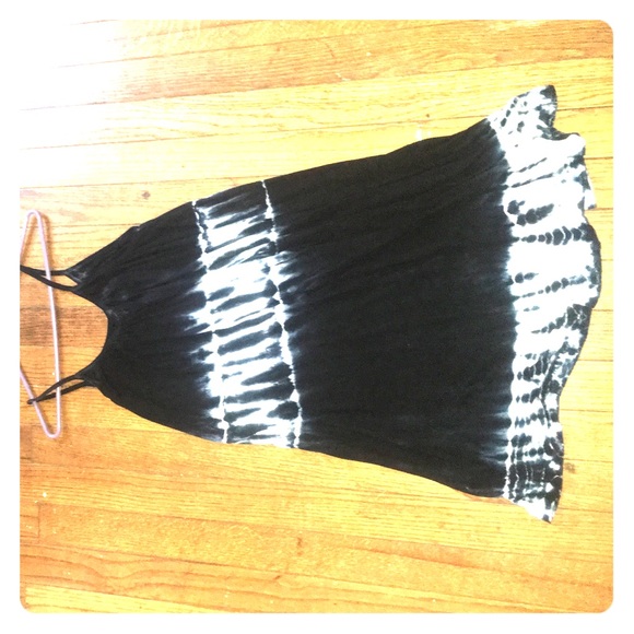 blue and white Tye Dye hippy dress - Picture 1 of 1