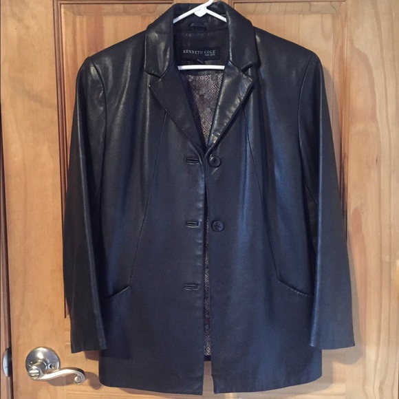 Kenneth Cole leather blazer