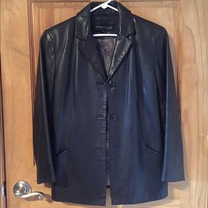 Kenneth Cole leather blazer