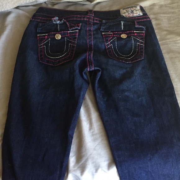 true religion with pink stitching