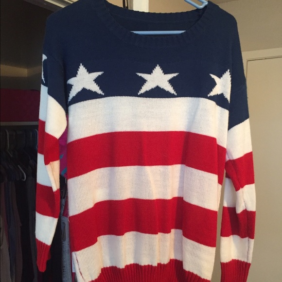 American Flag Sweater