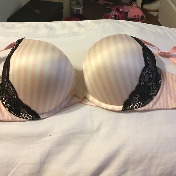 VS Bombshell Sexy Striped Bra❥