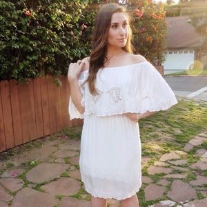 Free People Off-the-Shoulder white dress