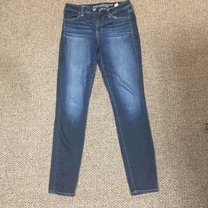 High rise blue jeggings