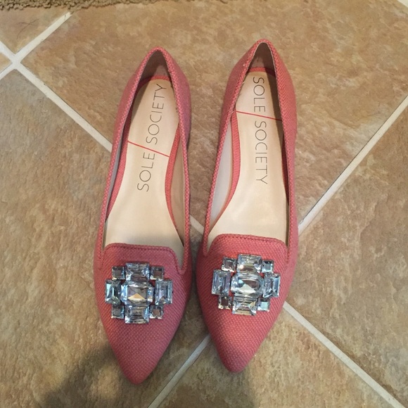 Sole Society 7.5 flats-never worn