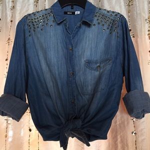 Studded Denim Shirt