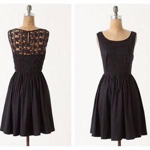 Anthropologie dress with lace back.