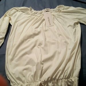 Cute off the shoulder white top