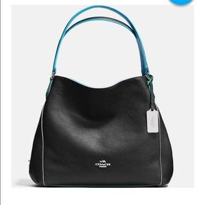 Coach tricolor handbag