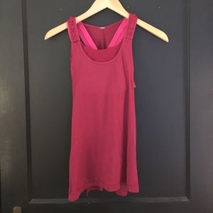 Red Lululemon tank top
