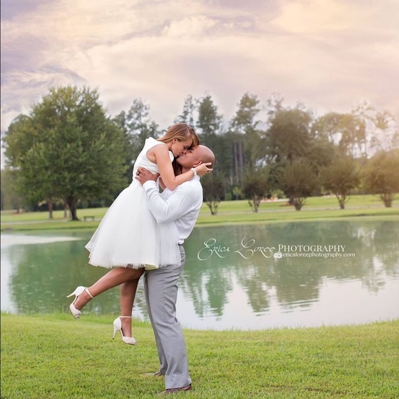 White Dress with Satin and Tulle