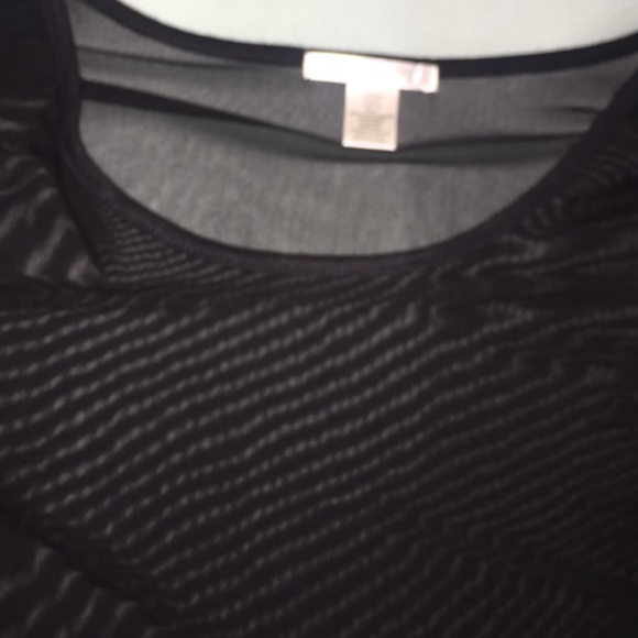 Black see through crop top - Picture 3 of 4