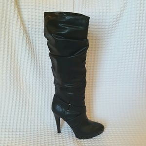 INC black knee high boots