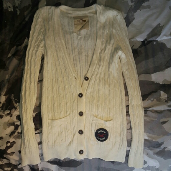 Cream cable knit sweater