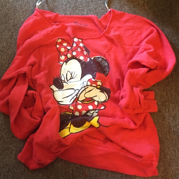 Minnie Mouse off the shoulder sweater