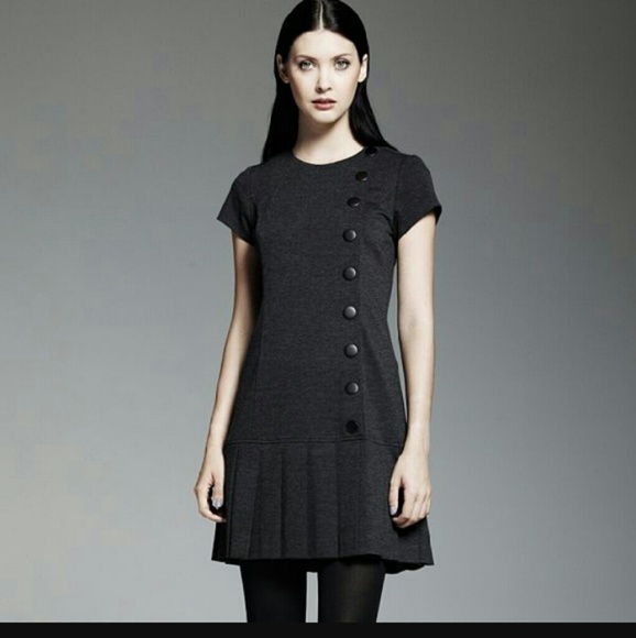 Catherine Malandrino Dresses & Skirts - Catherine Malandrino grey button dress.