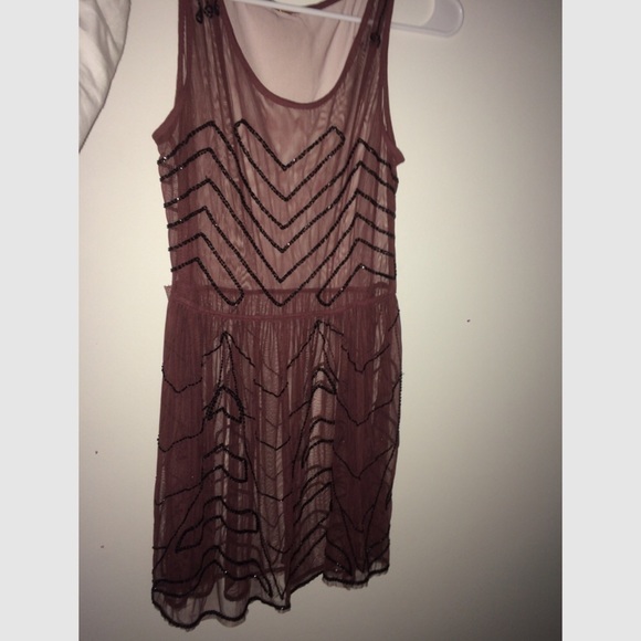 Free people purple and black dress