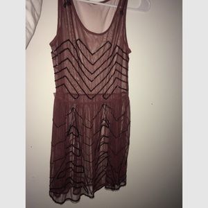 Free people purple and black dress
