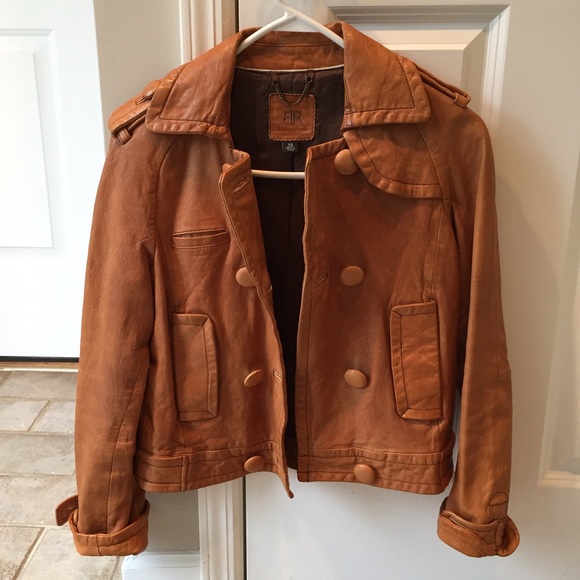 Banana Republic Leather Bomber Jacket
