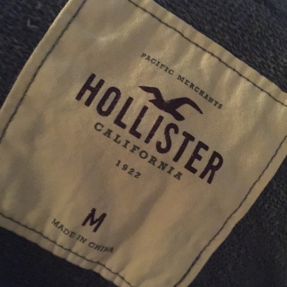 Gray button-down hoodie by Hollister - Picture 4 of 4