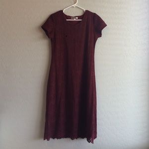 Burgundy/maroon dress