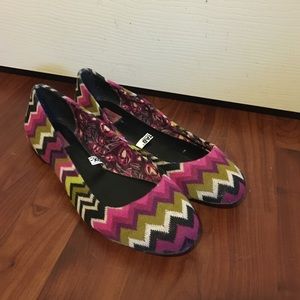 Missoni for Target zig zag stripe sweater flats