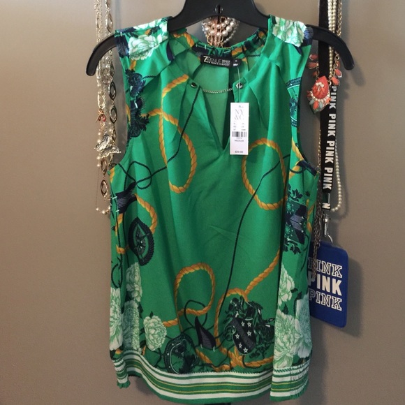 Ny&co green dress top brand new with tags