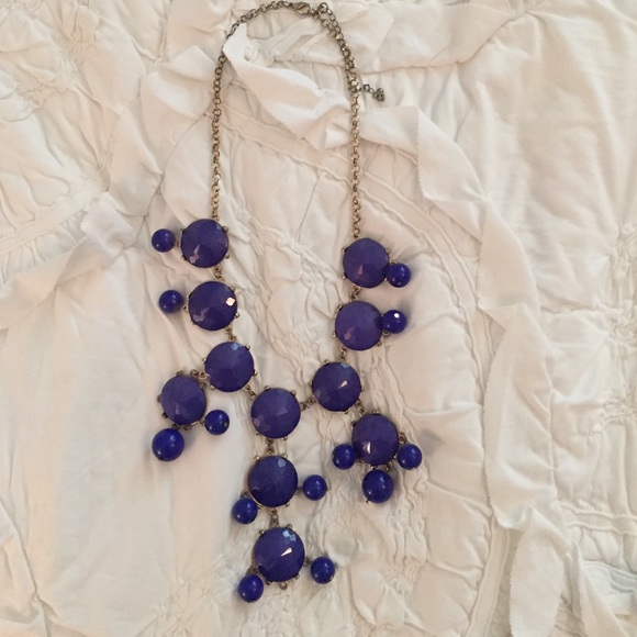 Blue bubble necklace