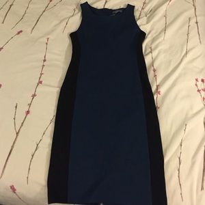 NWT Elableu teal w/ black ponti shift dress, 2