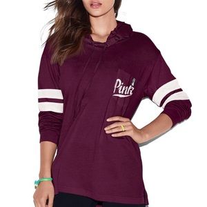 NWT🏷 VS Pink Campus Hoodie Tee