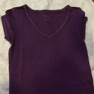 Plum American eagle shirt