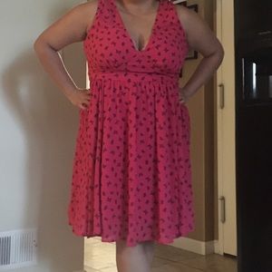Butterfly pink dress